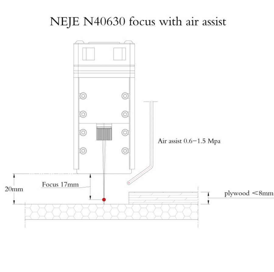 NEJE MASTER 3 Plus Laser Engraver with N40630 Laser Module(EU Plug)