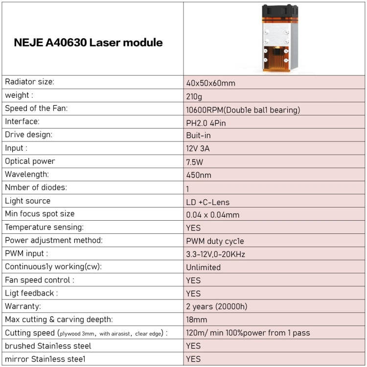 NEJE MASTER 3 Plus Laser Engraver with A40630 Laser Module(EU Plug)