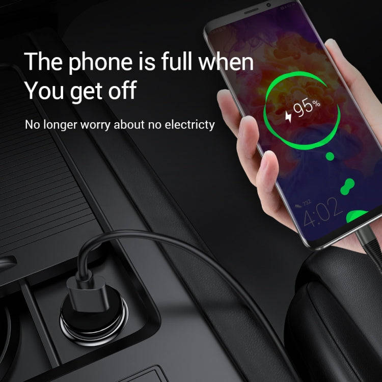 SY-681 Cigarette Lighter Conversion Plug Multi-function USB Car Fast Charger(White)