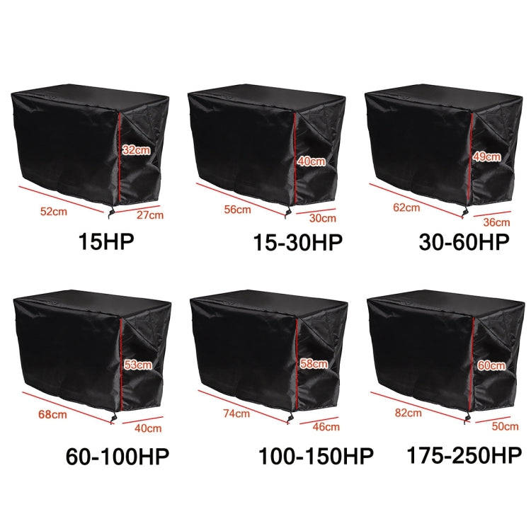 210D Oxford Cloth Boat Propeller Engine Waterproof and Dustproof Cover, Size:52x27x32cm/15HP(Silver)