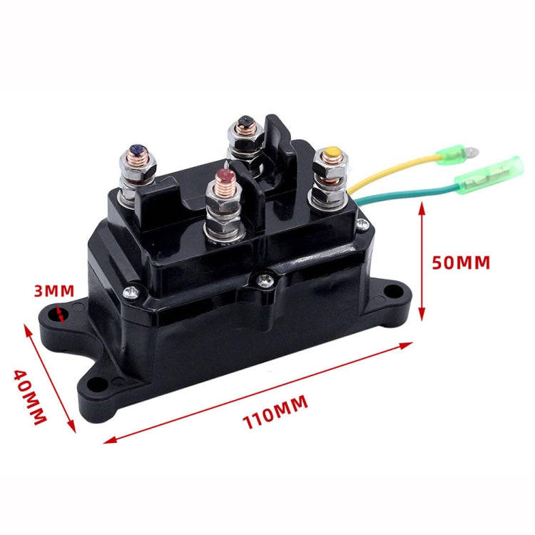 For UTV / Pickup Truck / ATV Electric Winch Relay Heavy Duty Solenoid Contactor with Rocker Arm &...