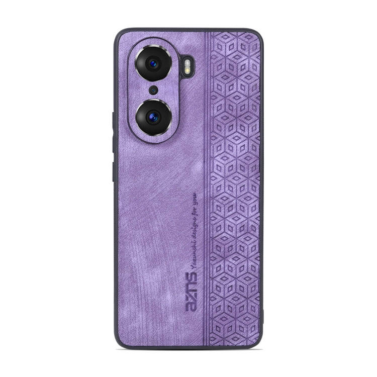 For Honor 60 Pro AZNS 3D Embossed Skin Feel Phone Case(Purple)
