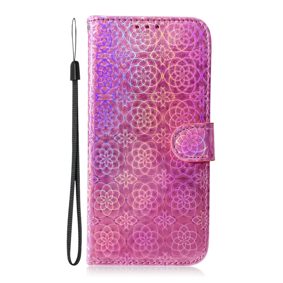For Infinix Note 12 Pro 5G Colorful Magnetic Buckle Leather Phone Case(Pink)