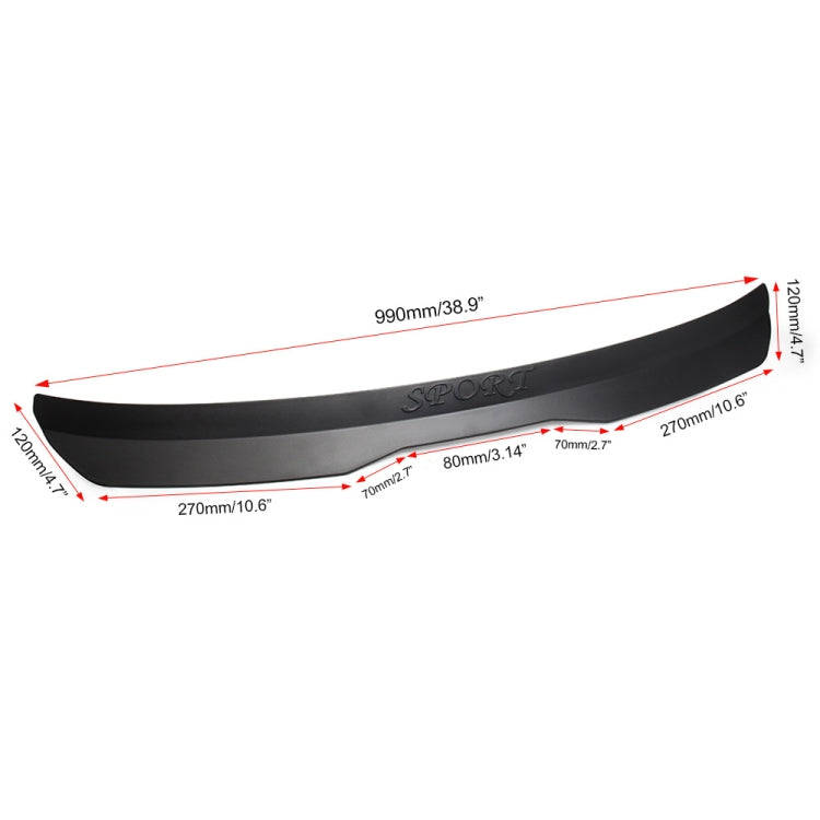 Universal Car Modified Hatchback Rear Roof Spoiler Wing(Carbon Fiber)