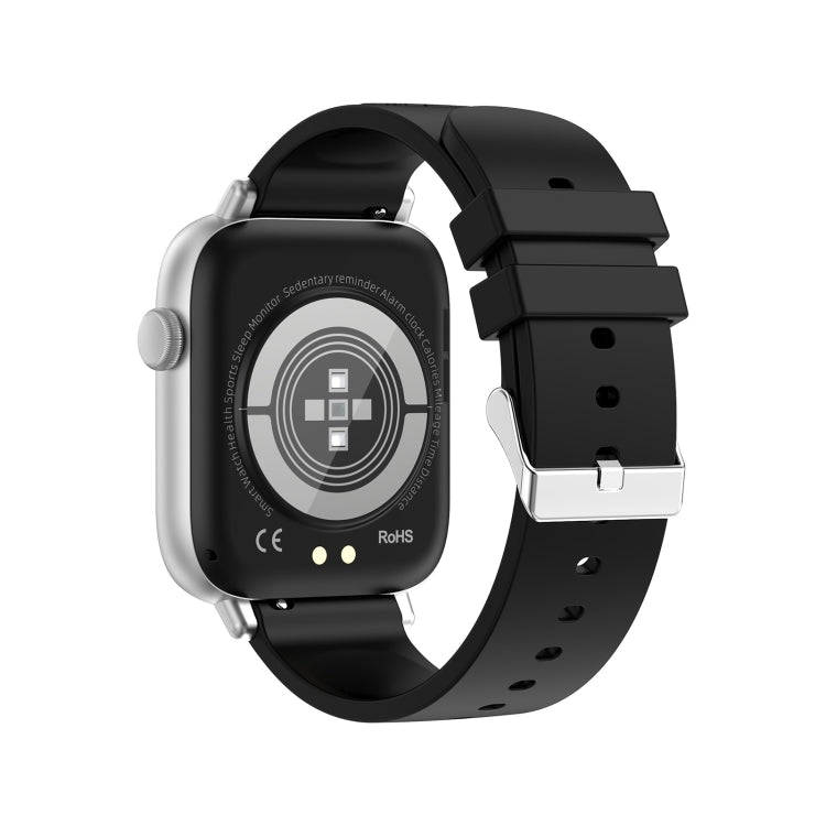 T49 1.9 inch HD Square Screen Smart Watch Supports Heart Rate Monitoring/Bluetooth Calling(Silver...