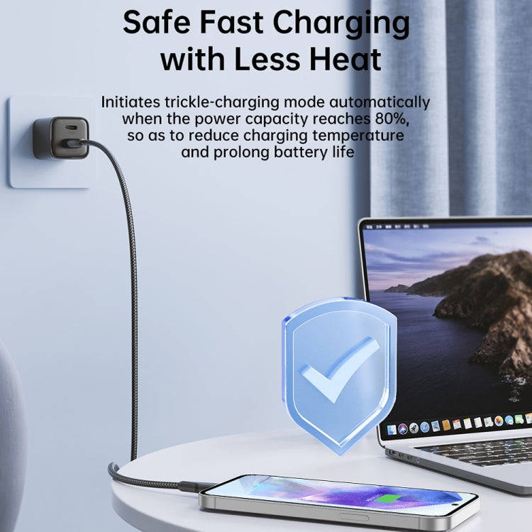 JOYROOM 100W Type-C to Type-C Surpass Series Fast Charging Data Cable, Length:2m(White)