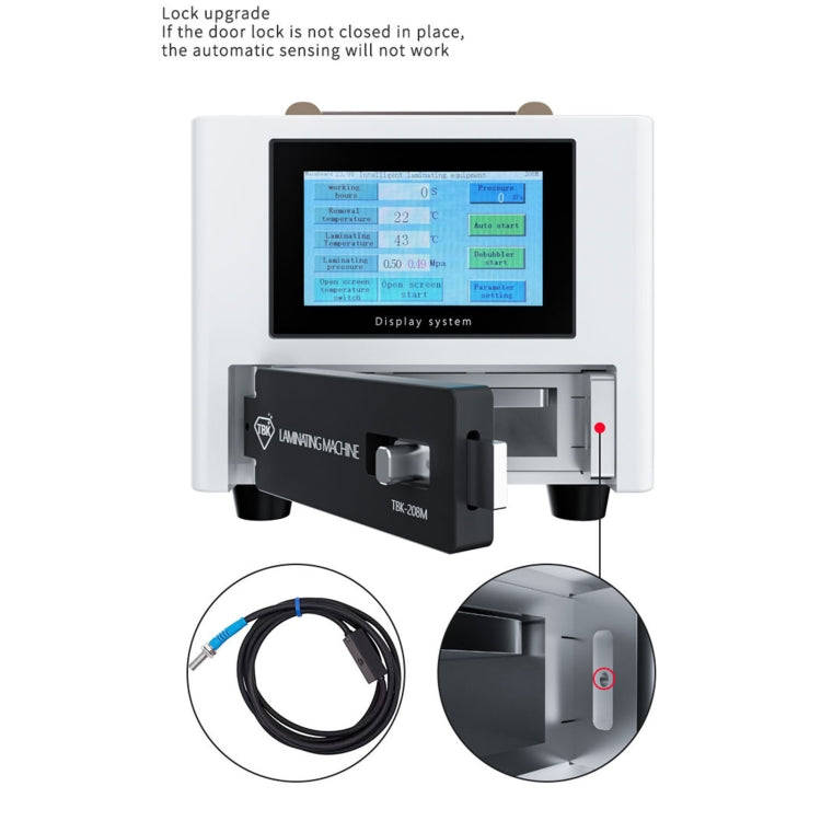 TBK 208M 3 in 1 Mini LCD Touch Screen Vacuum Laminating Bubble Remover Machine, Plug:AU Plug