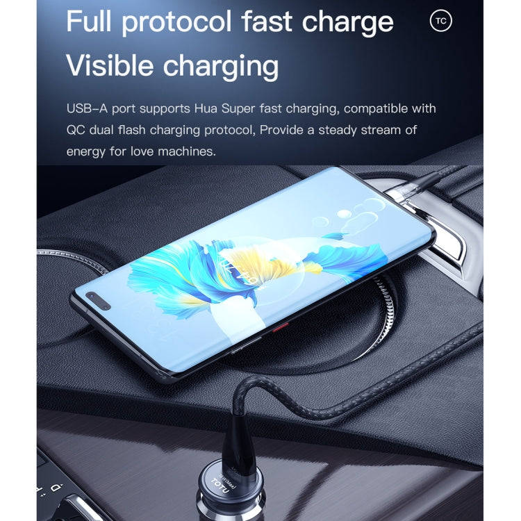 TOTUDESIGN 30W Car Fast Charging, Interface:USB-A + USB-C / Type-C