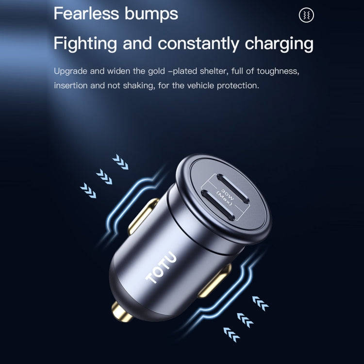 TOTUDESIGN 30W Car Fast Charging, Interface:USB-A + USB-C / Type-C