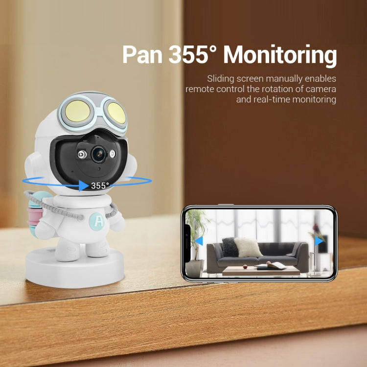 ESCAM PT211 Motion Detection & Tracking 2MP Sound Alarm Cloud Storage Two-way Audio Night Vision ...