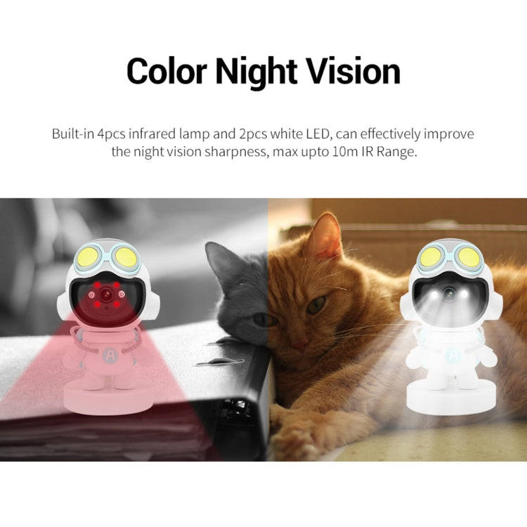 ESCAM PT211 Motion Detection & Tracking 2MP Sound Alarm Cloud Storage Two-way Audio Night Vision ...