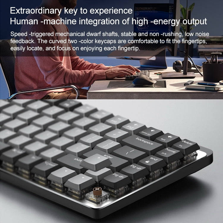 Logitech MX Mechanical Mini Wireless Bluetooth Dual Mode Keyboard with Logi Bolt USB Receiver(Bro...