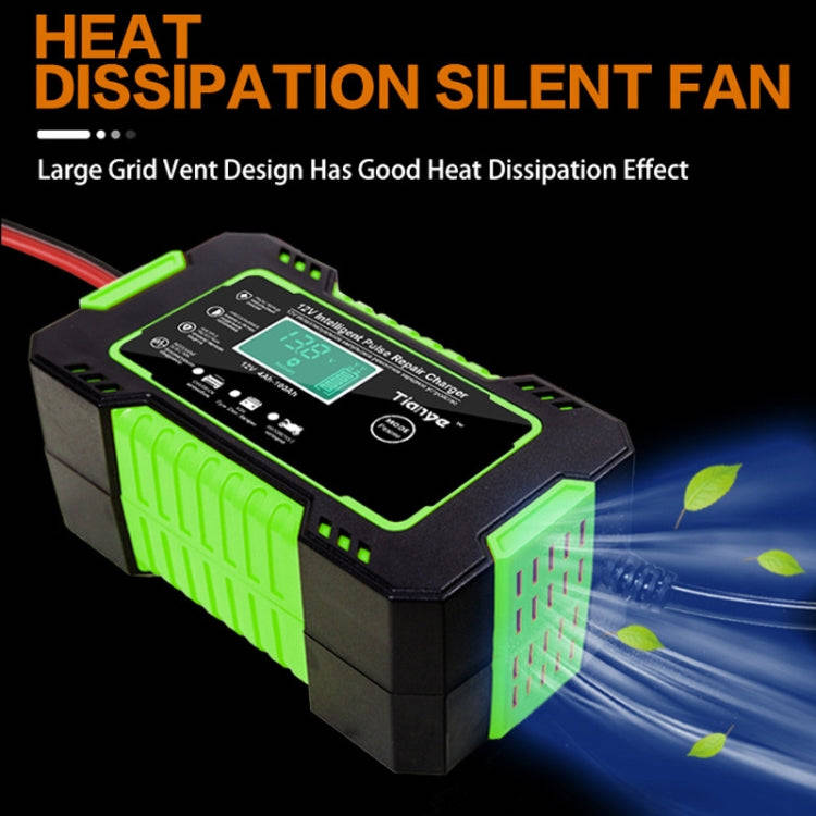 Motorcycle / Car Battery Smart Charger with LCD Screen, Plug Type:US Plug
