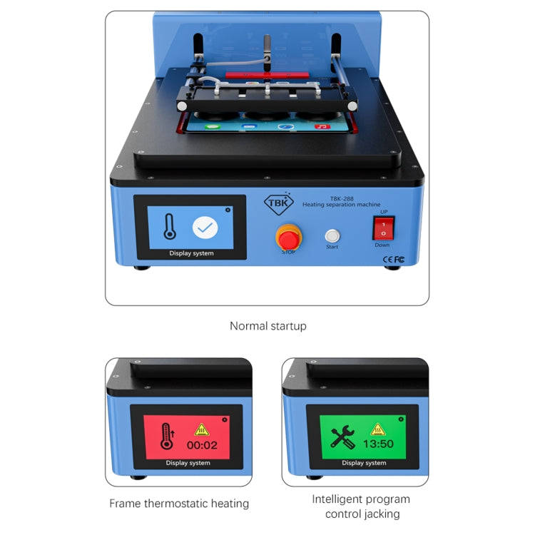 TBK 288L Built-in Vacuum Pump Automatic LCD Screen Heating Separator Machine(EU Plug)