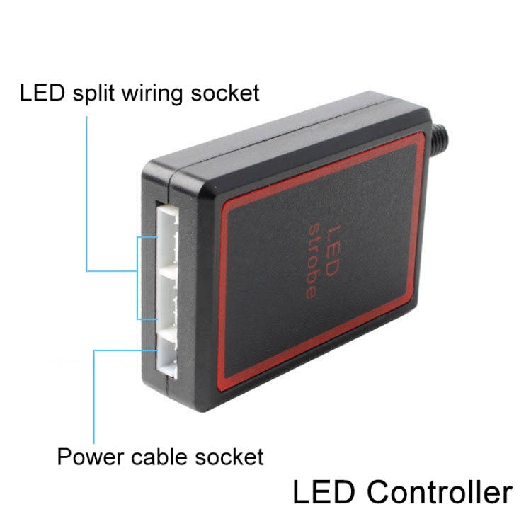 4 in 1 Car 12LEDs Grille Flash Lights Warning Lights with Wireless Remote Control, Color:Yellow
