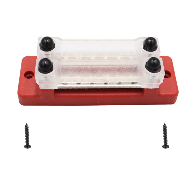 CP-3109-01 150A 12-48V RV Yacht Double-row 6-way Busbar(Red)