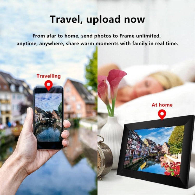 10.1 inch IPS Display WiFi Cloud Photo Frame, RK3126C Quad Core up to 1.5GHz, 1GB+16GB, Power Plu...