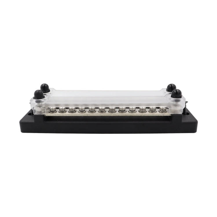 CP-3023-02 150A 12-48V RV Yacht Double-row 12-way Busbar(Black)