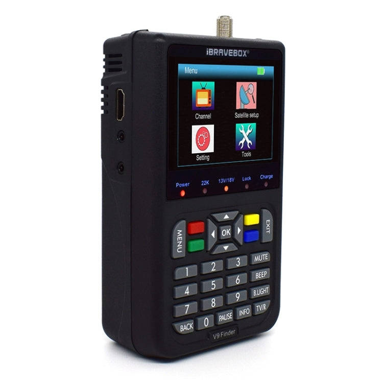 iBRAVEBOX V9 Finder Digital Satellite Signal Finder Meter, Plug Type:AU Plug(Black)