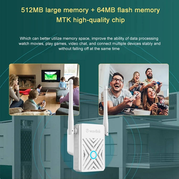 Wavlink WN578W2 300Mbps 2.4GHz WiFi Extender Repeater Home Wireless Signal Amplifier(US Plug)