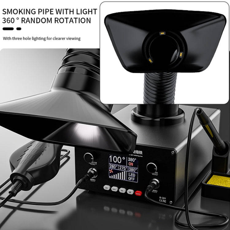 D301 Multifunctional Intelligent Smoking Constant Temperature Soldering Disassembly Rework Statio...