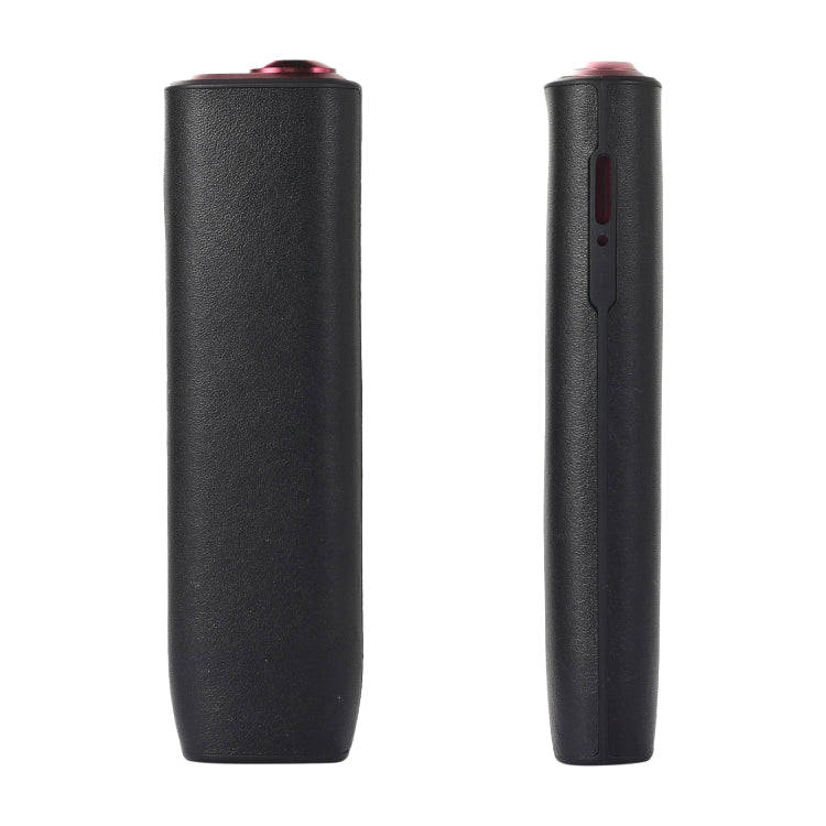For IQOS ILUMA ONE Leather + TPU Electronic Cigarette Case with Lanyard(Black)