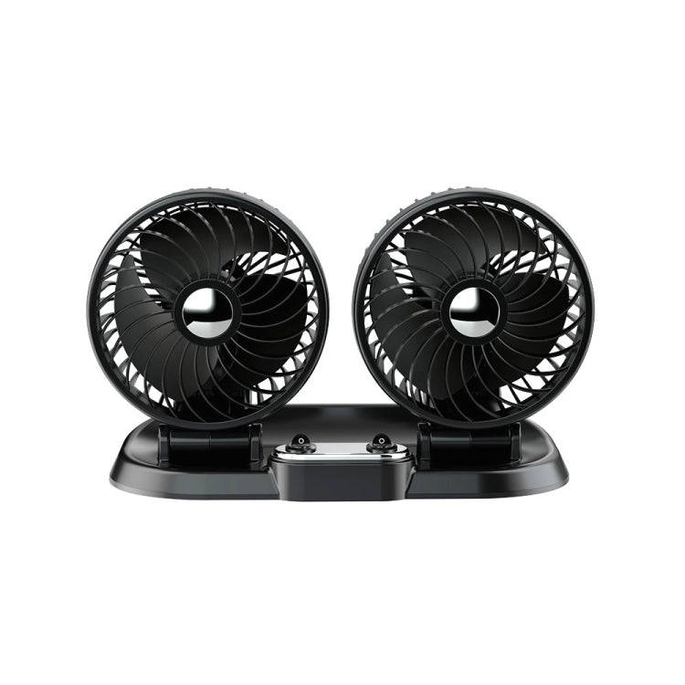 F622 Car Creative Folding Rotatable Double Head Electric Cooling Fan, Style:USB Universal