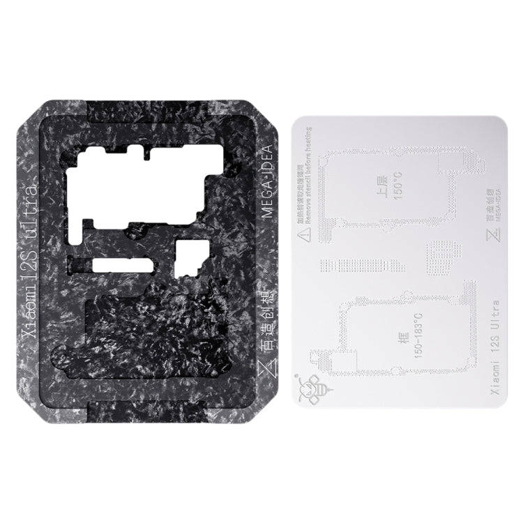 For Xiaomi 12S Ultra Qianli Mega-idea Multi-functional Middle Frame Positioning BGA Reballing Pla...