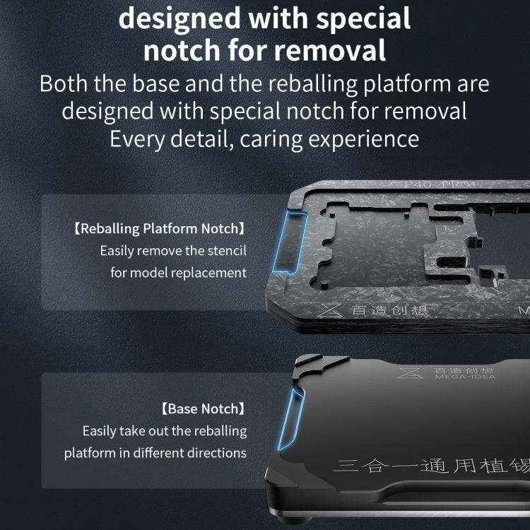 For Huawei Mate 40 Pro+ Qianli Mega-idea Multi-functional Middle Frame Positioning BGA Reballing ...
