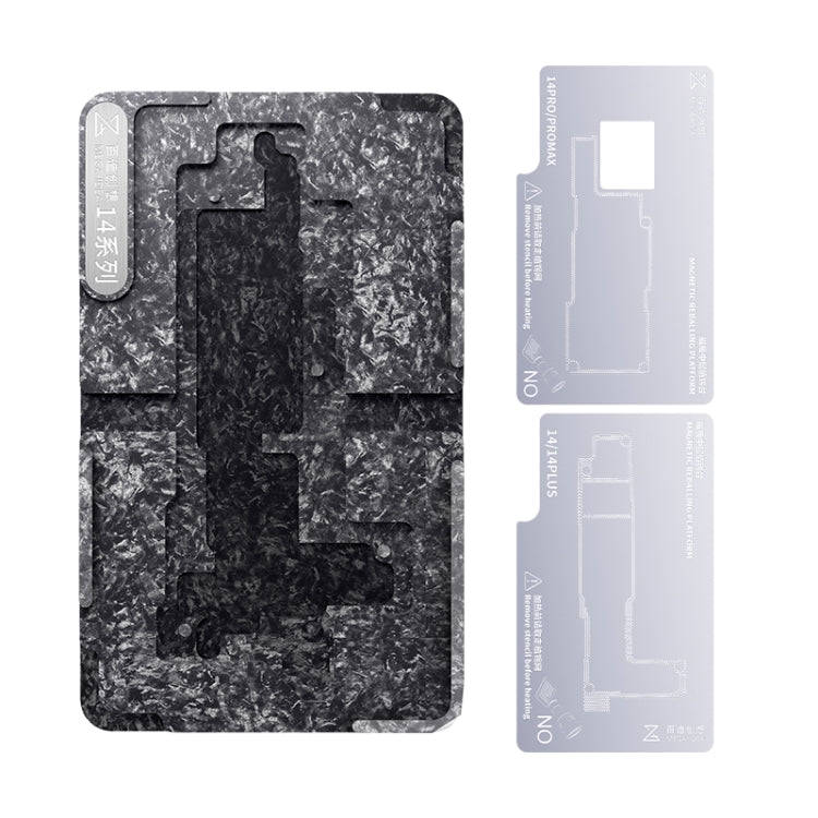 For iPhone 14 Series Qianli Mega-idea Multi-functional Middle Frame Positioning BGA Reballing Pla...