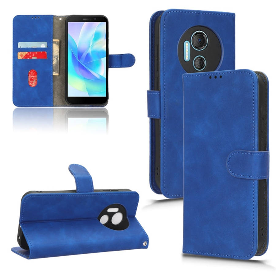 For Doogee X97 / X97 Pro Skin Feel Magnetic Flip Leather Phone Case(Blue)