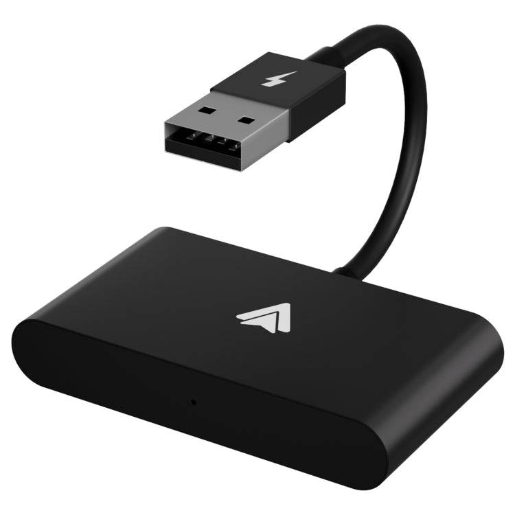 THT-020-2+ USB + USB-C / Type-C Wired to Wireless Carplay Adapter for Android Smartphone(Black)