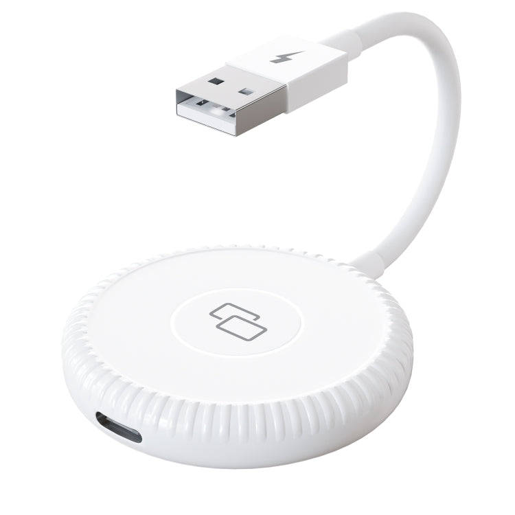 THT-020-6 USB + USB-C / Type-C Carplay Mirror Adapter for iPhone(White)