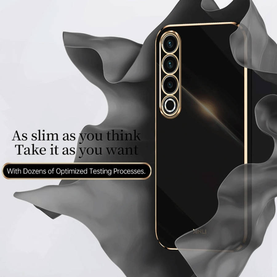 For Meizu 20 Pro 5G XINLI Straight Edge 6D Electroplate TPU Phone Case(White)