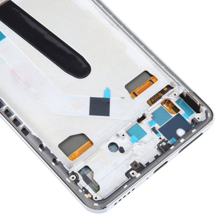 OLED LCD Screen For Xiaomi Redmi K40 Pro+ Digitizer Full Assembly with Frame(Silver)