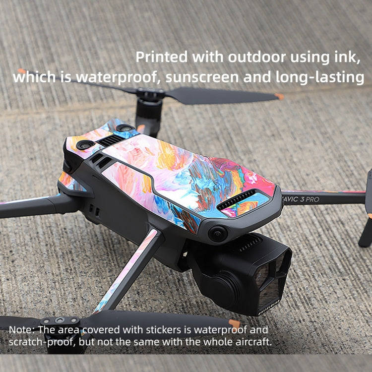 For DJI Mavic 3 Pro / RC Pro Sunnylife Drone Body Remote Control Decorative Stickers Set(Cool Pur...