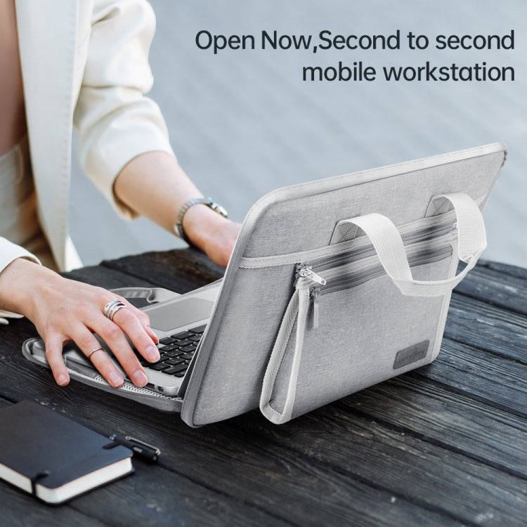13/13.3 inch Oxford Fabric Portable Laptop Handbag(Grey)