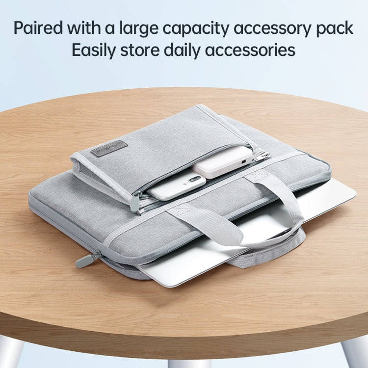 13/13.3 inch Oxford Fabric Portable Laptop Handbag(Grey)