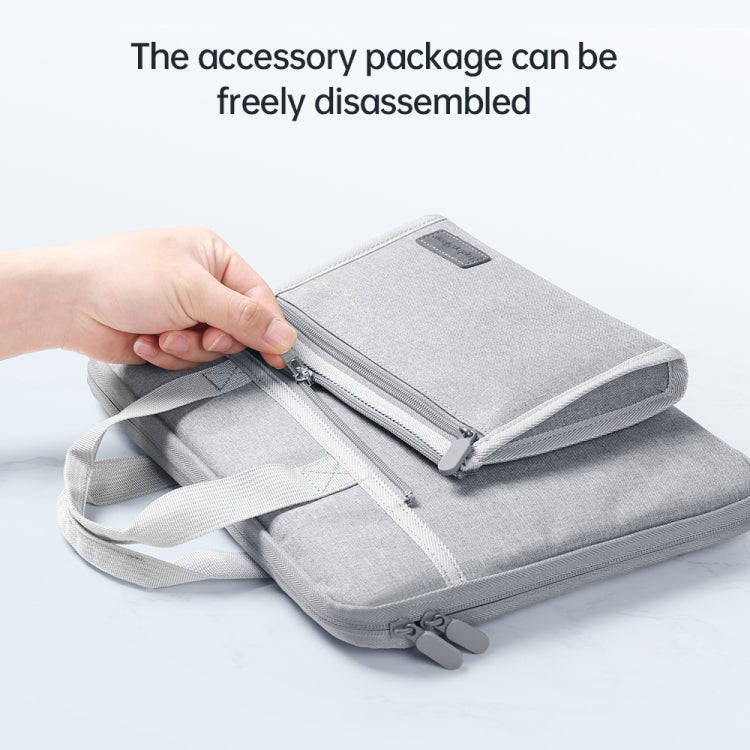 13/13.3 inch Oxford Fabric Portable Laptop Handbag(Grey)