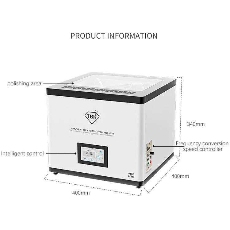 TBK 938F Automatic Grinding Polishing Machine Display Scratch Removal Machine, Plug:EU