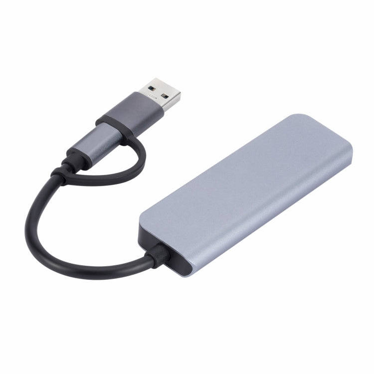 2301 4 in 1 USB+USB-C/Type-C to USB Multi-function Docking Station HUB Adapter