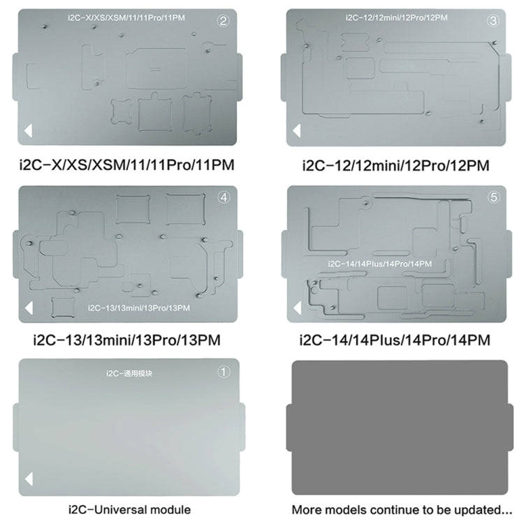i2C T20 Intelligent Motherboard Middle Layered Heating Platform For iPhone X-14 Series, Plug:US