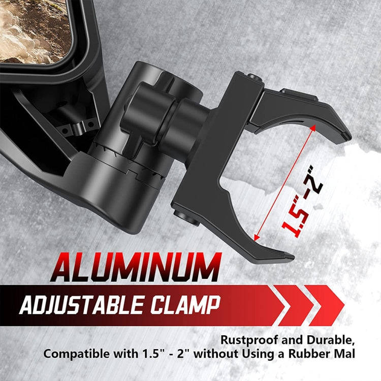 For Can-Am BRP UTV Maverick X3 Off-Road Vehicle Rearview Mirror, Model:UTV-17B Upgrade