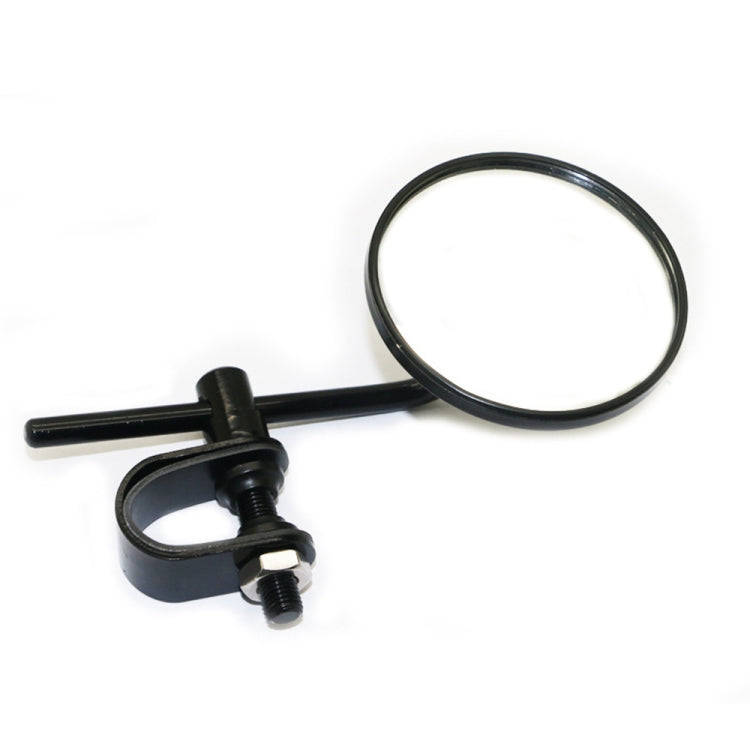 SF-127 Motorcycle Small Round Rearview Mirror Reversing Mirror(Silver Plating)