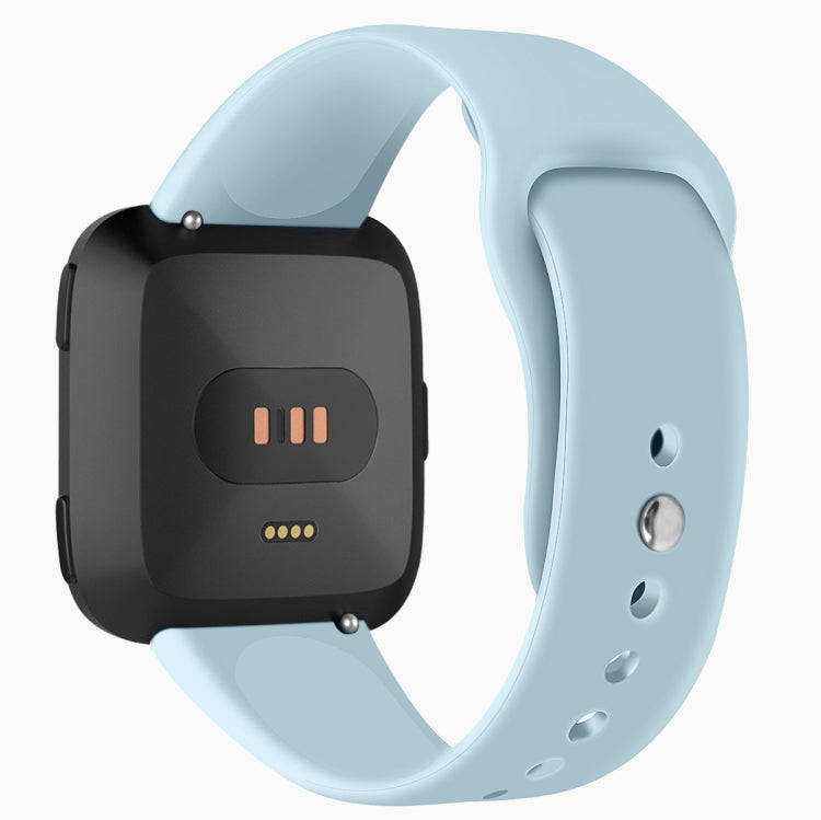 For Fitbit Versa 2 / Fitbit Versa / Fitbit Versa Lite Solid Color Silicone Watch Band, Size:L(Bab...