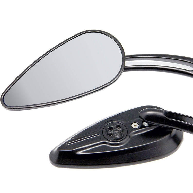 SF104 Motorcycle Modified Retro Rearview Mirror Reflective Mirror(Black)