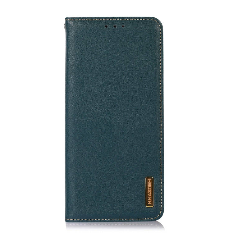 For OnePlus Nord 4 KHAZNEH Nappa Top Layer Cowhide Leather Phone Case(Green)