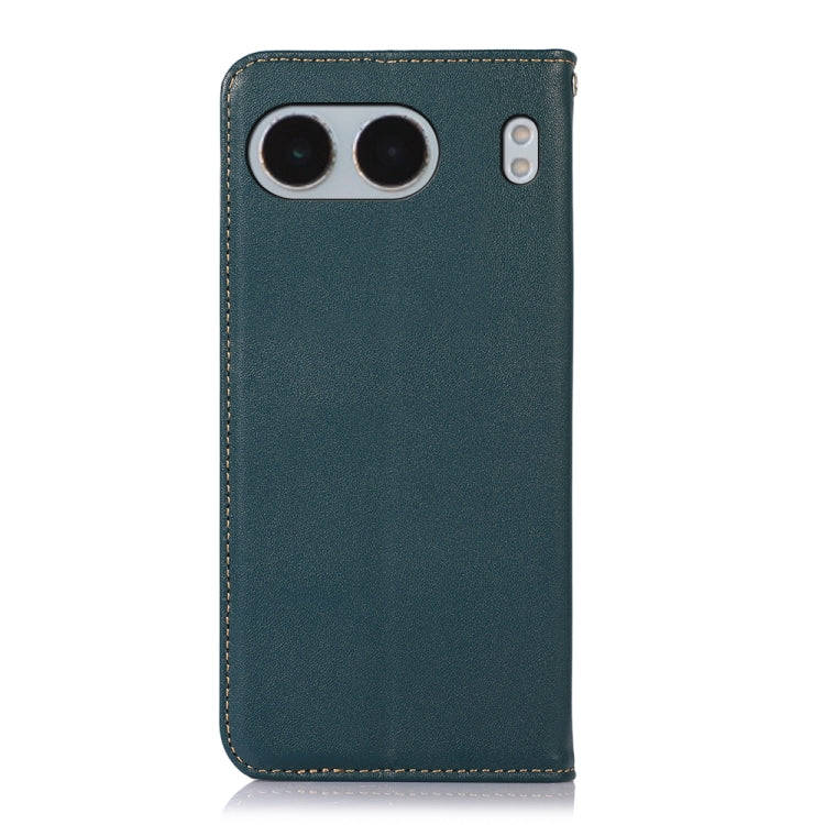 For OnePlus Nord 4 KHAZNEH Nappa Top Layer Cowhide Leather Phone Case(Green)
