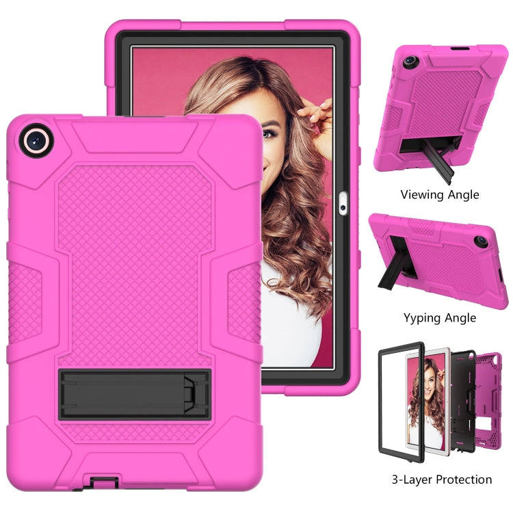 For Huawei MatePad T 10s / T10 Contrast Color Robot B3 Silicone Hybrid PC Tablet Case with Holder...