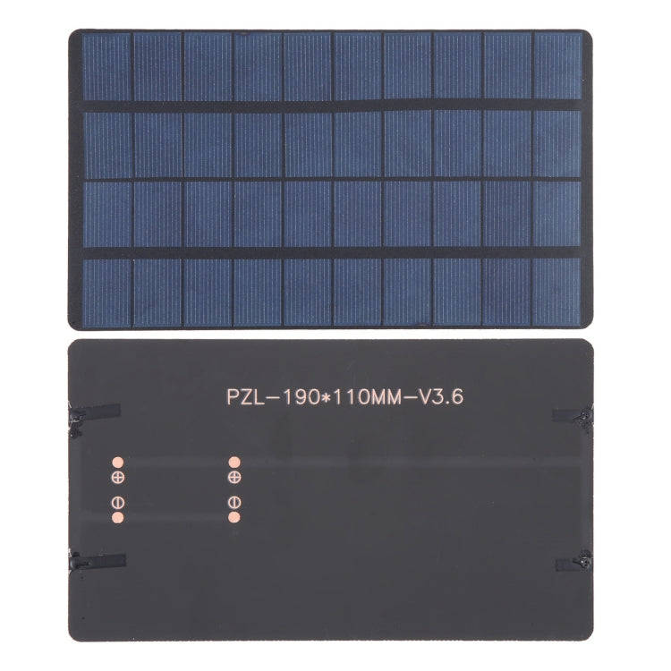5V 3W 600mAh 190 x 110mm DIY Sun Power Battery Solar Panel Module Cell